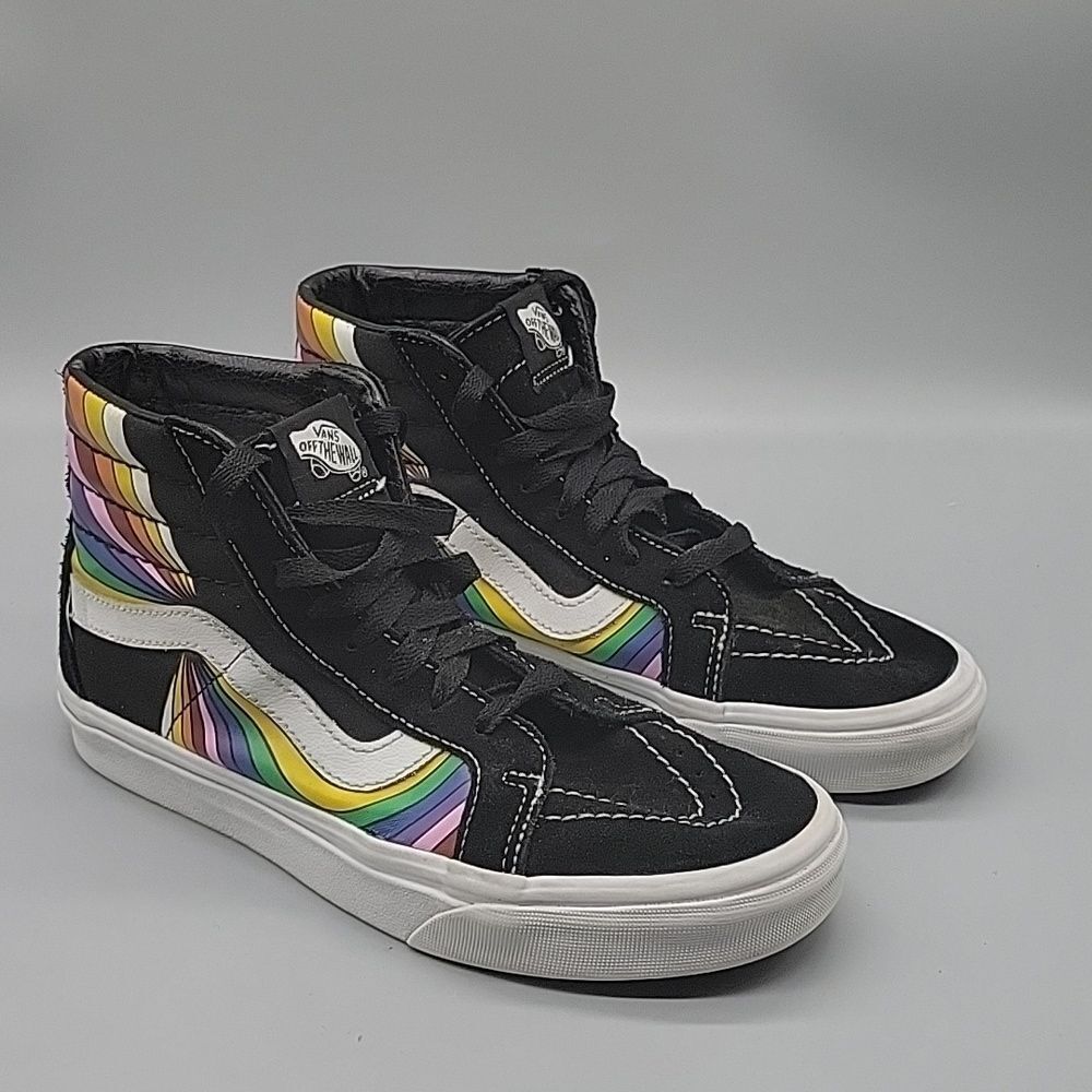 Vans Sk8-Hi Reissue Refract High Top Sneakers Rainbow (Men 6 /Women 7.5)
